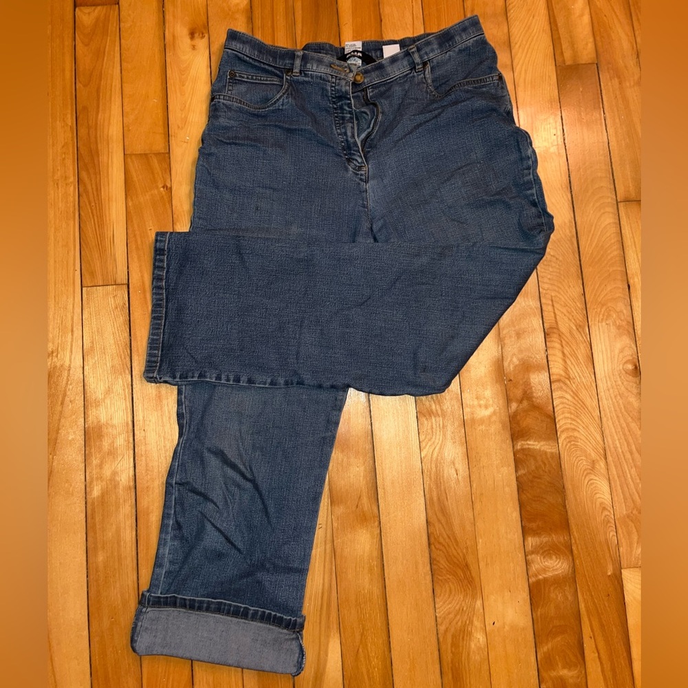 Vintage Dark Blue Capri Jeans